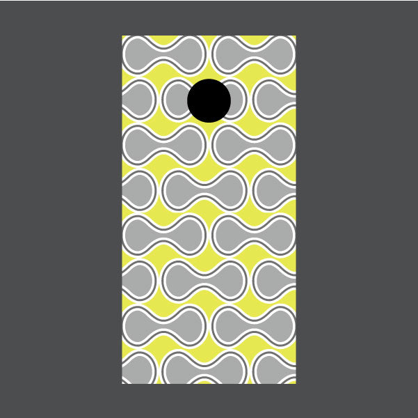 Image of Geometric Pattern Cornhole Board Wraps