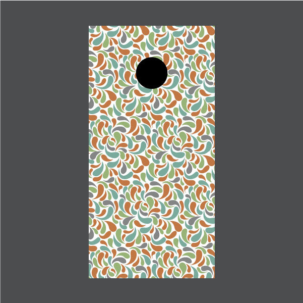 Image of Geometric Pattern Cornhole Board Wraps