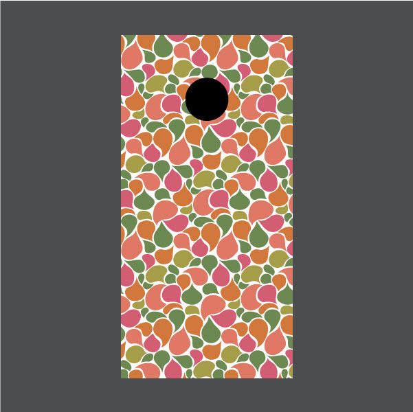 Image of Geometric Pattern Cornhole Board Wraps