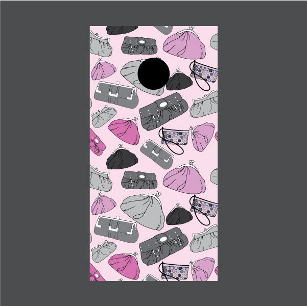 Image of Geometric Pattern Cornhole Board Wraps