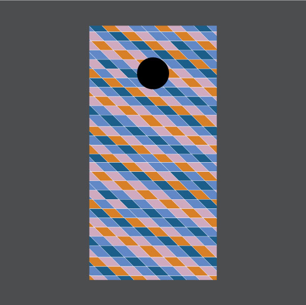 Image of Geometric Pattern Cornhole Board Wraps