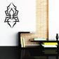 Geometric pointy spider decal, black angular web design