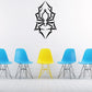 Geometric spider wall decal in black, angular web pattern with spider pose silhouette.