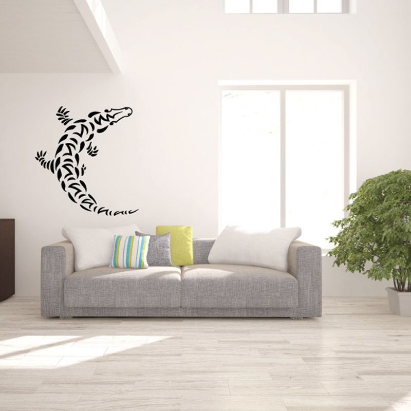 Image of Geometric Tribal Komodo Dragon Decal