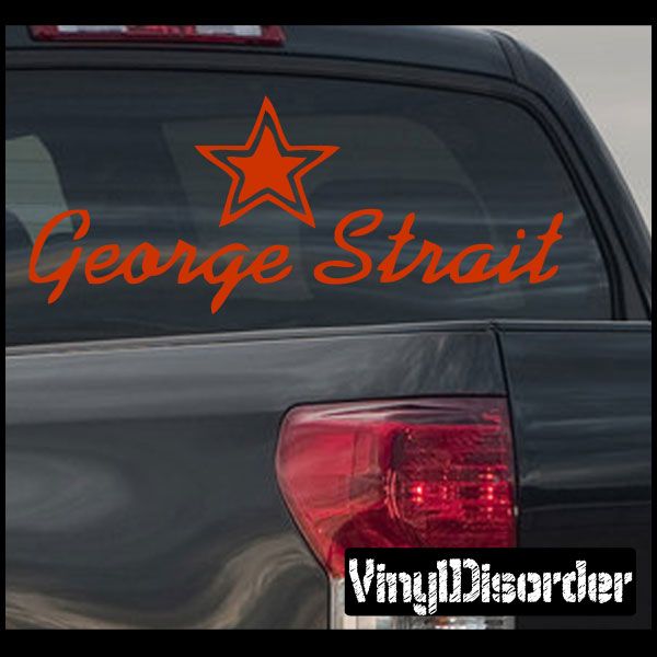 George Straight Decal – Vinyl Disorder