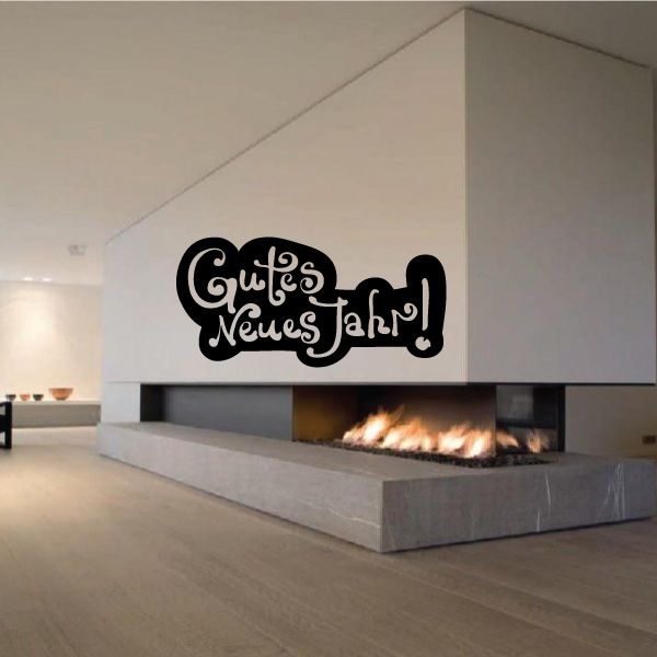 Image of German Gutes Neues Jahr Happy New Year Decal