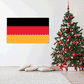 Germany flag sticker, rectangular red black gold bands