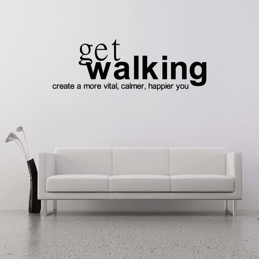 Image of Get Walking Vinyl Wall Decal