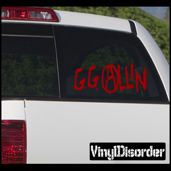 Image of GG Allin Decal