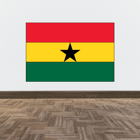 Image of Ghana Flag Sticker 