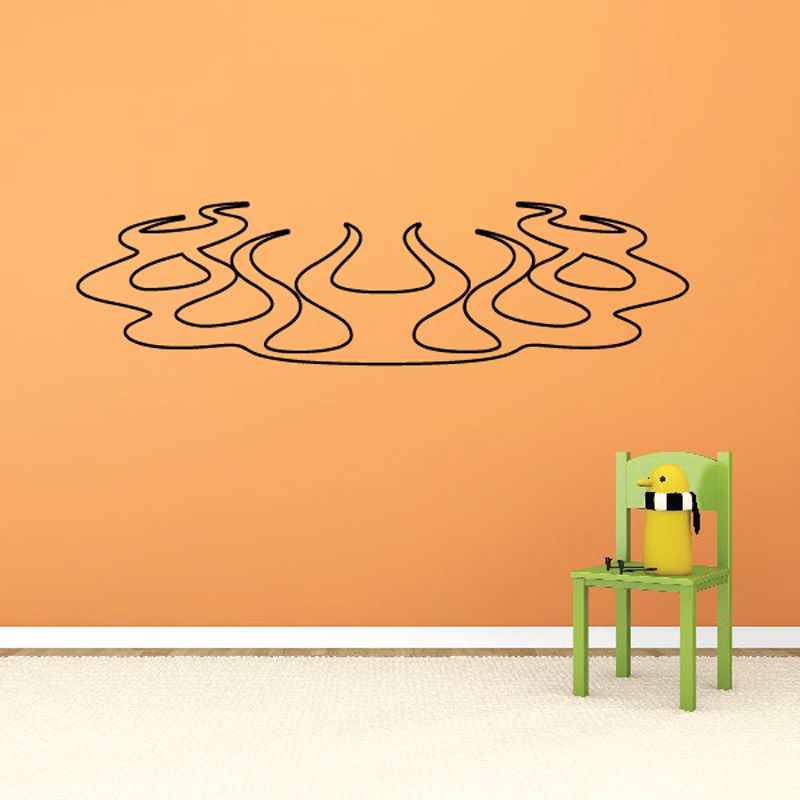 Image of Ghost Flames Car Decal - Vinyl Decal - Wall Decal - CF025