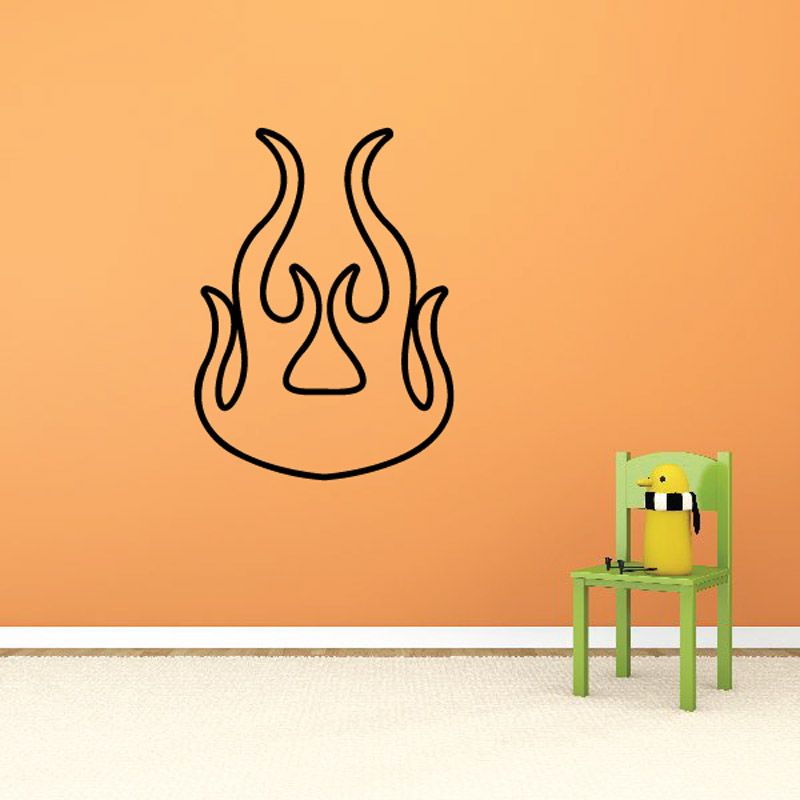 Image of Ghost Flames Car Decal - Vinyl Decal - Wall Decal - CF030