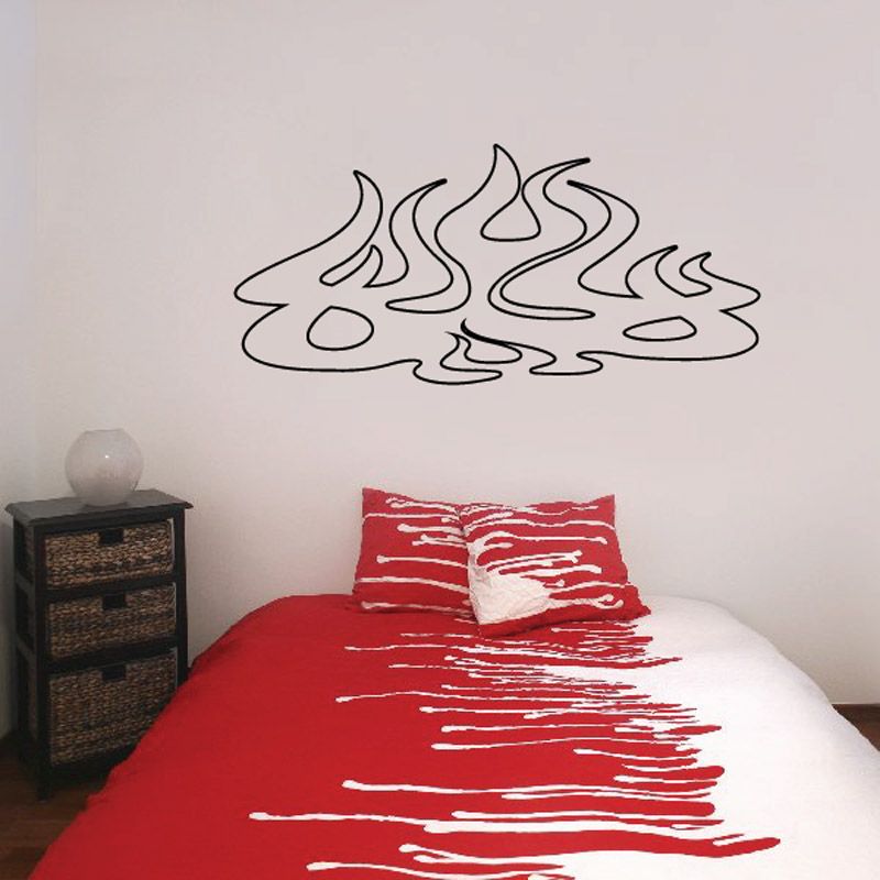 Image of Ghost Flames Car Decal - Vinyl Decal - Wall Decal - CF060