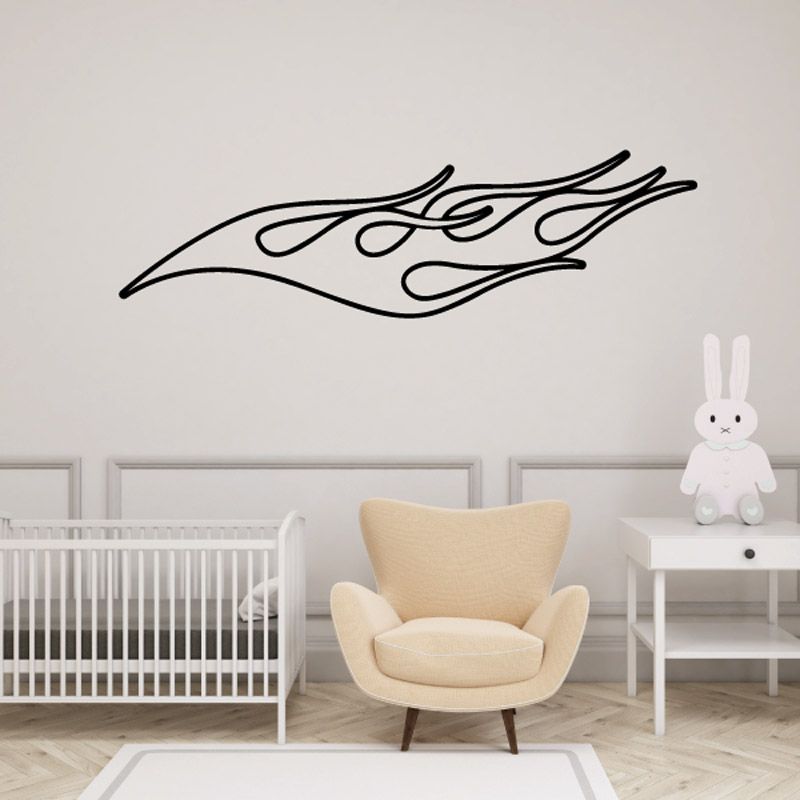 Image of Ghost Flames Car Decal - Vinyl Decal - Wall Decal - CF100