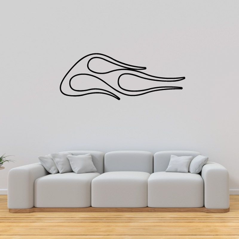 Image of Ghost Flames Car Decal - Vinyl Decal - Wall Decal - CF104