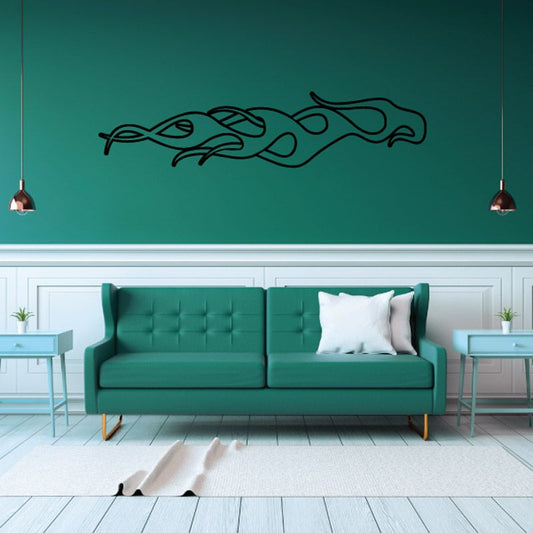 Image of Ghost Flames Car Decal - Vinyl Decal - Wall Decal - CF119