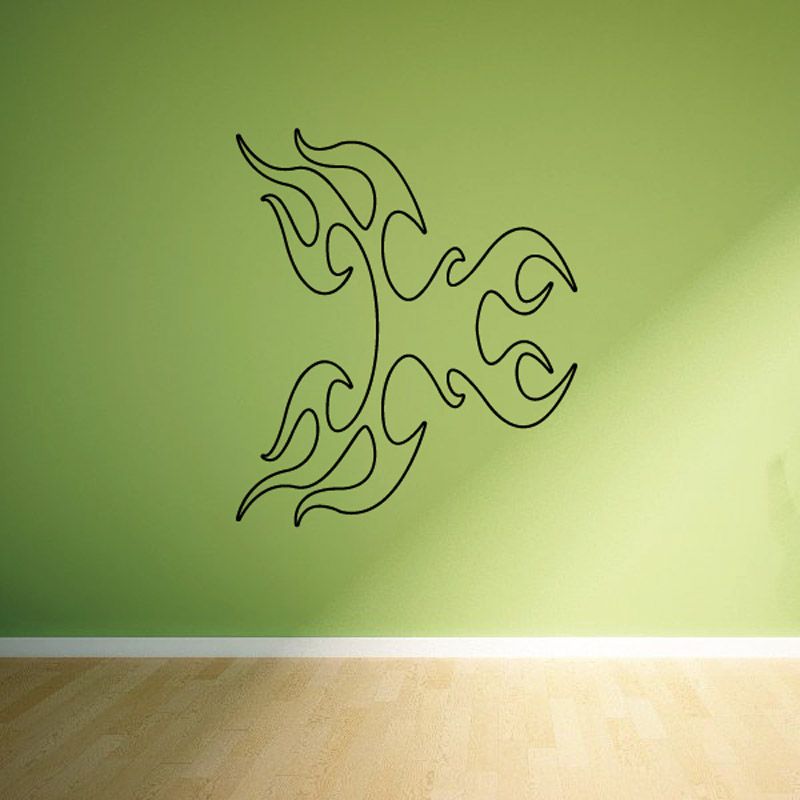 Image of Ghost Flames Car Decal - Vinyl Decal - Wall Decal - CF340