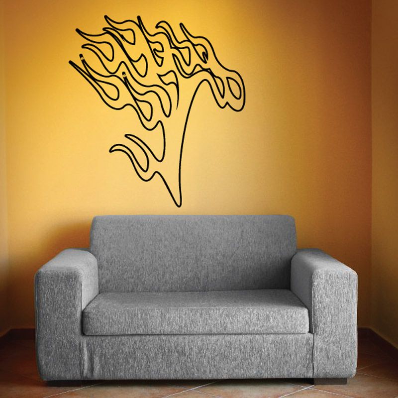 Image of Ghost Flames Car Decal - Vinyl Decal - Wall Decal - CF435