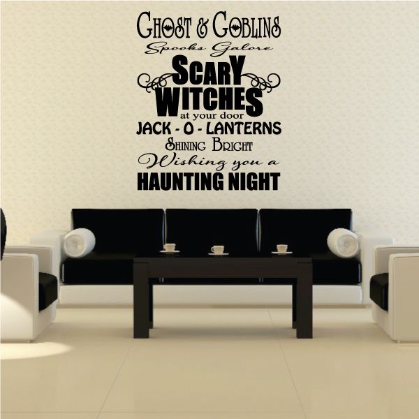 Image of Ghosts and Goblins Scary Witches Decal