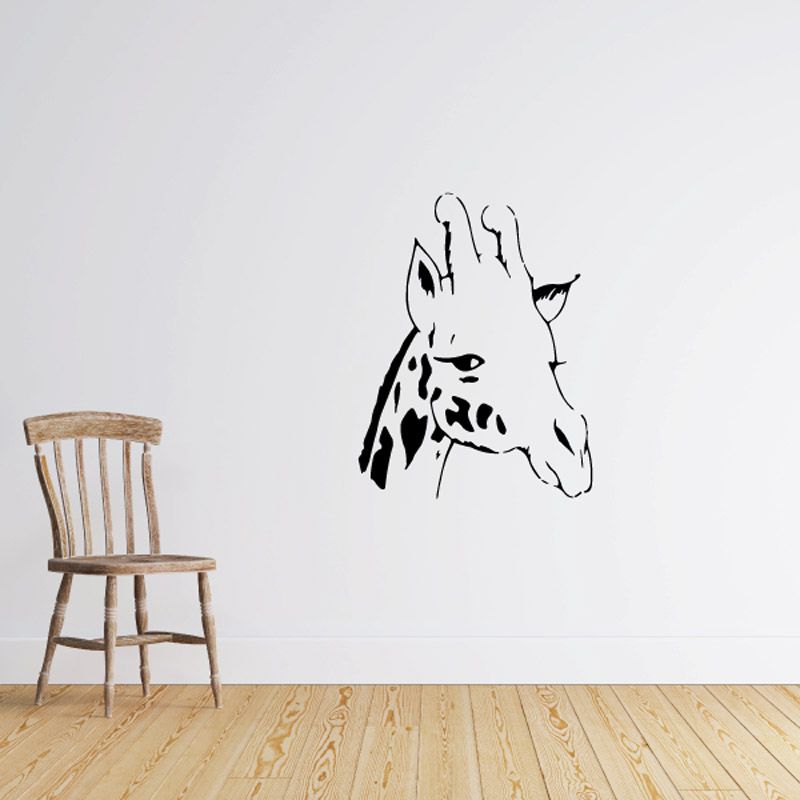 Image of Giraffe Head Decal