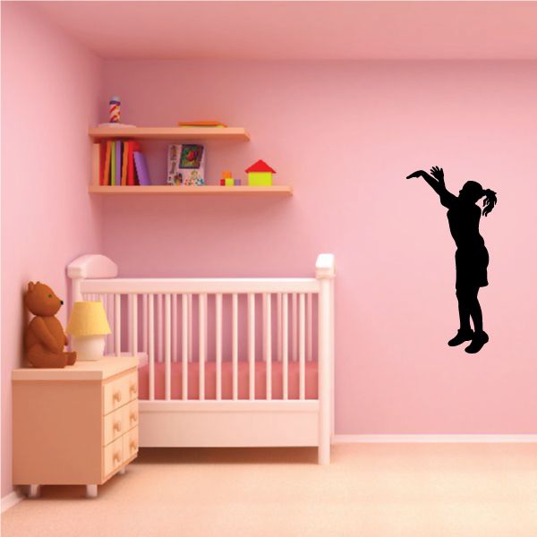 Image of Girl Basketball Wall Decal - Vinyl Decal - Car Decal - 031