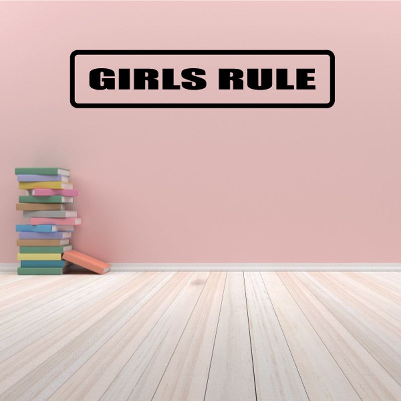 Image of Girls Rule Decal