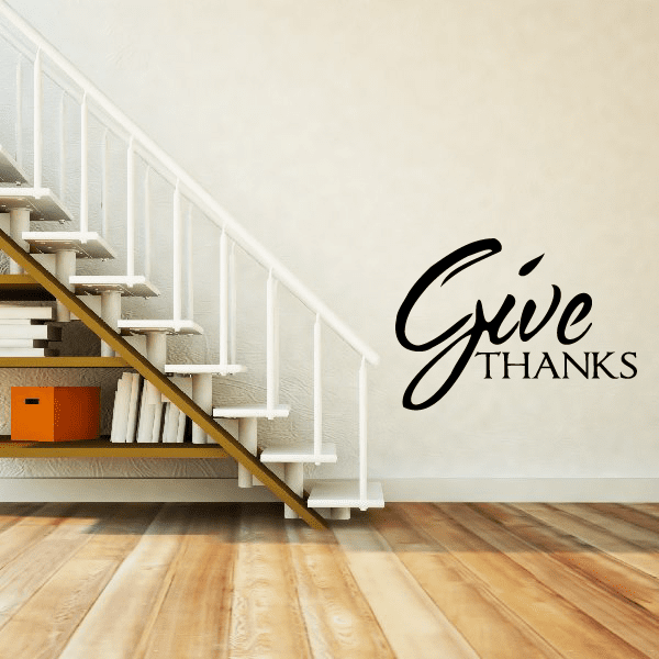 Image of Give thanks Wall Decal