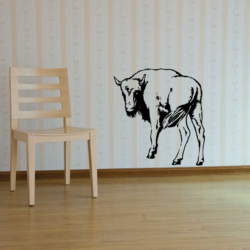 Image of Glancing Back Bison Buffalo Decal