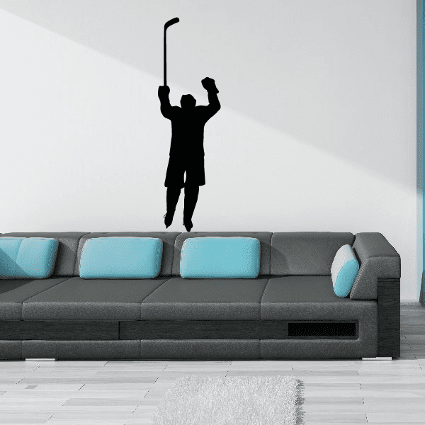 Image of Goal Scored Hockey Player Decal