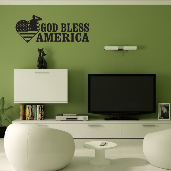 Image of God Bless America Decal