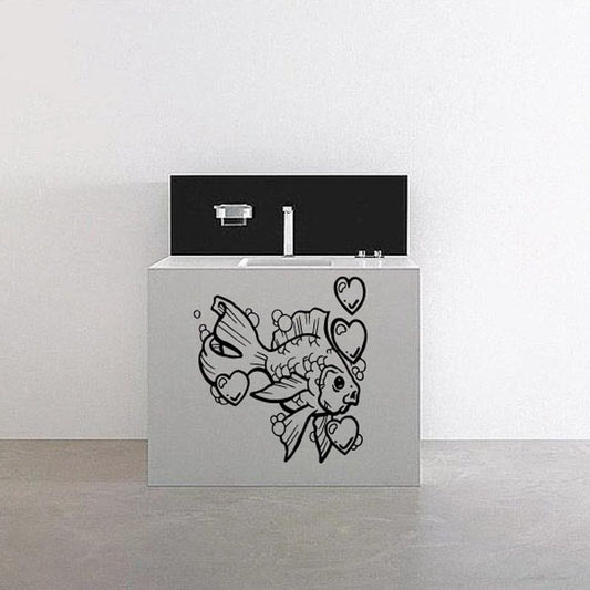 Image of Goldfish in Love Decal