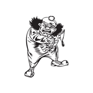 Golf hat clown slingshot decal