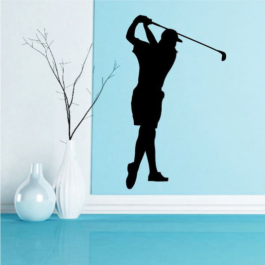 Image of Golf Stroke Wall Decal - Vinyl Decal - Car Decal - Vd008