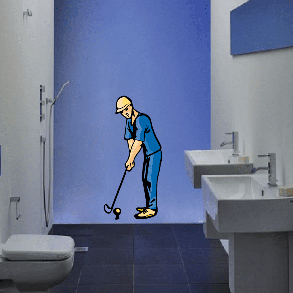 Image of Golf Wall Decal - Vinyl Sticker - Car Sticker - Die Cut Sticker - CDSCOLOR087