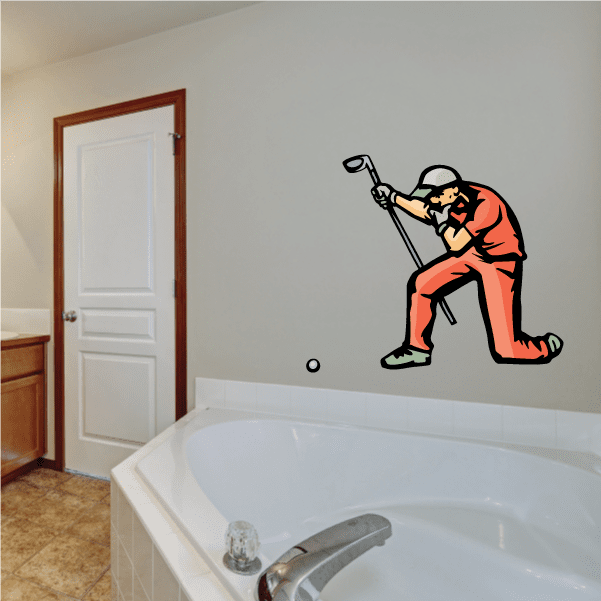 Image of Golf Wall Decal - Vinyl Sticker - Car Sticker - Die Cut Sticker - CDSCOLOR092