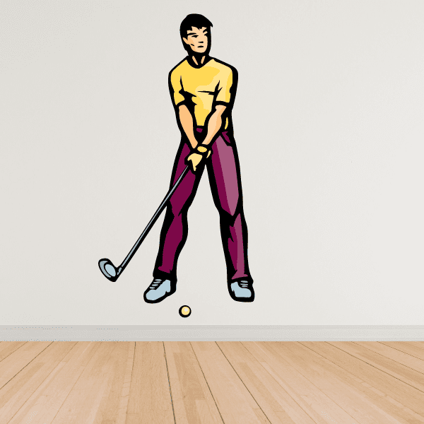 Image of Golf Wall Decal - Vinyl Sticker - Car Sticker - Die Cut Sticker - CDSCOLOR100