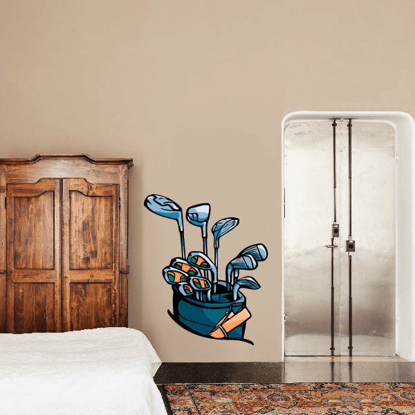Image of Golf Wall Decal - Vinyl Sticker - Car Sticker - Die Cut Sticker - CDSCOLOR105