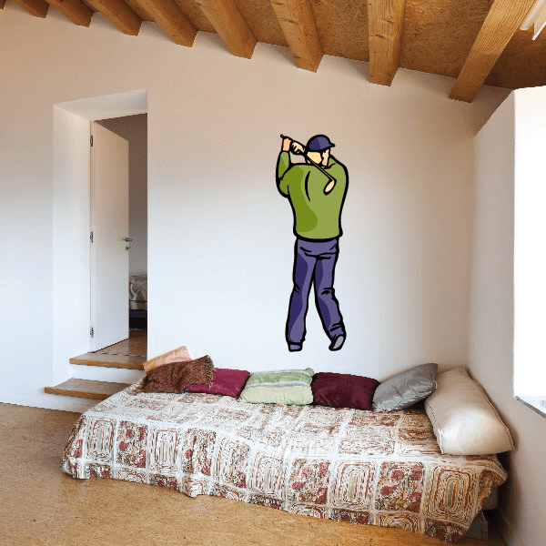 Image of Golf Wall Decal - Vinyl Sticker - Car Sticker - Die Cut Sticker - CDSCOLOR113