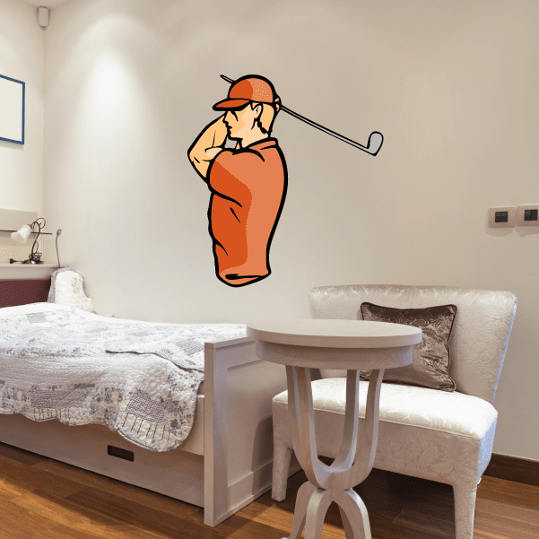 Image of Golf Wall Decal - Vinyl Sticker - Car Sticker - Die Cut Sticker - CDSCOLOR120