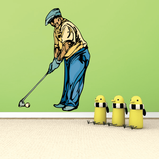 Image of Golf Wall Decal - Vinyl Sticker - Car Sticker - Die Cut Sticker - CDSCOLOR129
