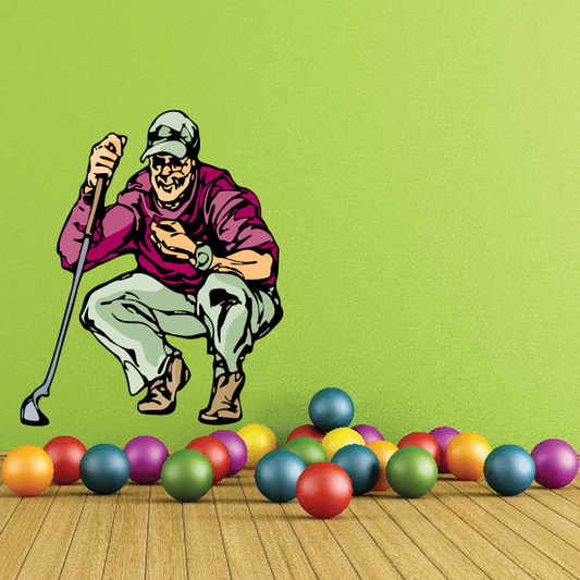 Image of Golf Wall Decal - Vinyl Sticker - Car Sticker - Die Cut Sticker - CDSCOLOR130