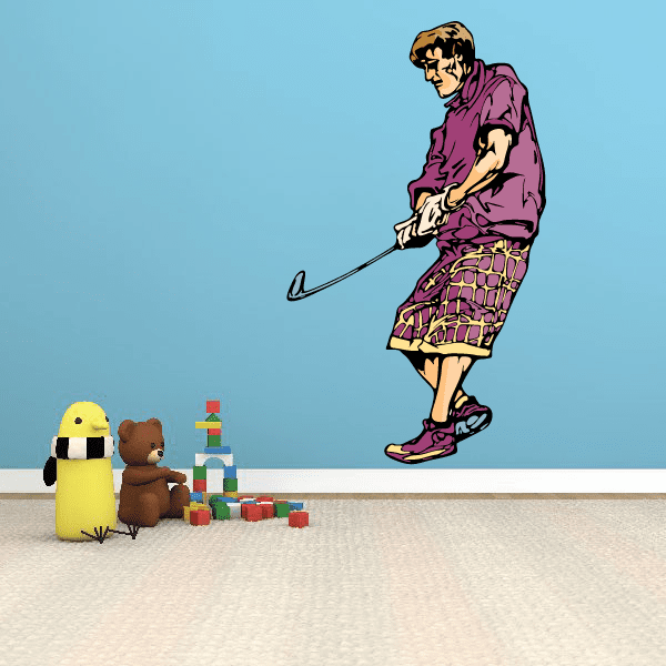 Image of Golf Wall Decal - Vinyl Sticker - Car Sticker - Die Cut Sticker - CDSCOLOR134