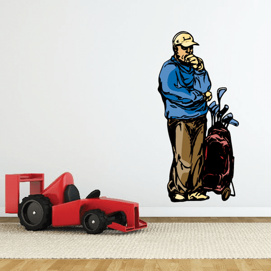 Image of Golf Wall Decal - Vinyl Sticker - Car Sticker - Die Cut Sticker - CDSCOLOR138