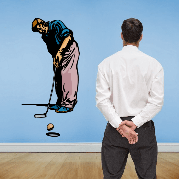 Image of Golf Wall Decal - Vinyl Sticker - Car Sticker - Die Cut Sticker - CDSCOLOR142