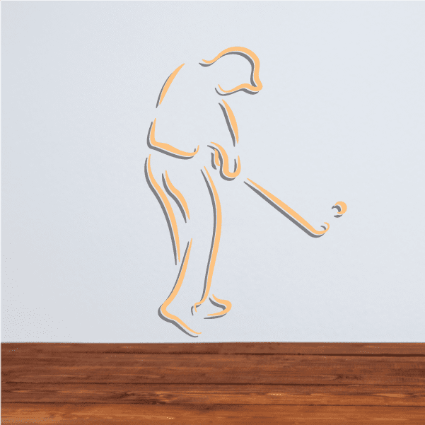 Image of Golfer Wall Decal - Vinyl Sticker - Car Sticker - Die Cut Sticker - CDSCOLOR015