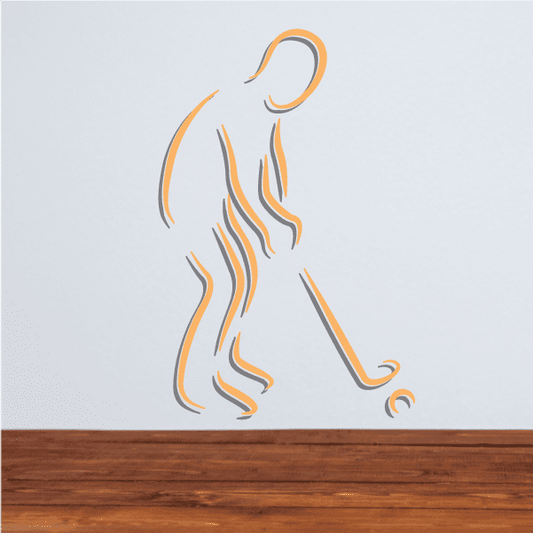 Image of Golfer Wall Decal - Vinyl Sticker - Car Sticker - Die Cut Sticker - CDSCOLOR022