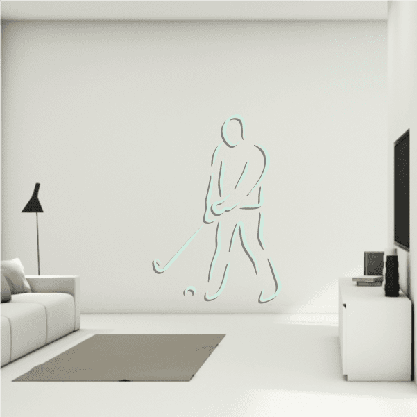 Image of Golfer Wall Decal - Vinyl Sticker - Car Sticker - Die Cut Sticker - CDSCOLOR027