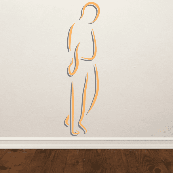 Image of Golfer Wall Decal - Vinyl Sticker - Car Sticker - Die Cut Sticker - CDSCOLOR030