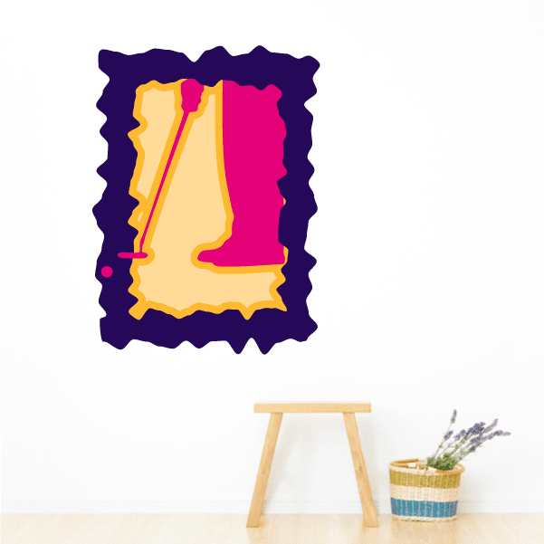 Image of Golfer Wall Decal - Vinyl Sticker - Car Sticker - Die Cut Sticker - CDSCOLOR047