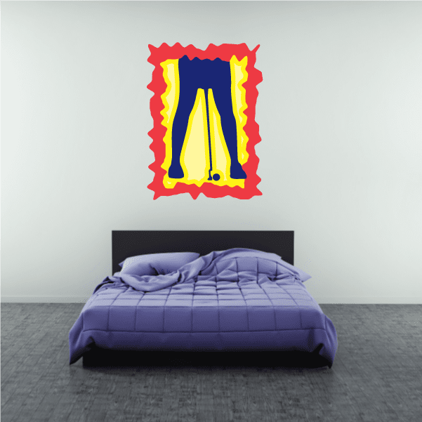 Image of Golfer Wall Decal - Vinyl Sticker - Car Sticker - Die Cut Sticker - CDSCOLOR053